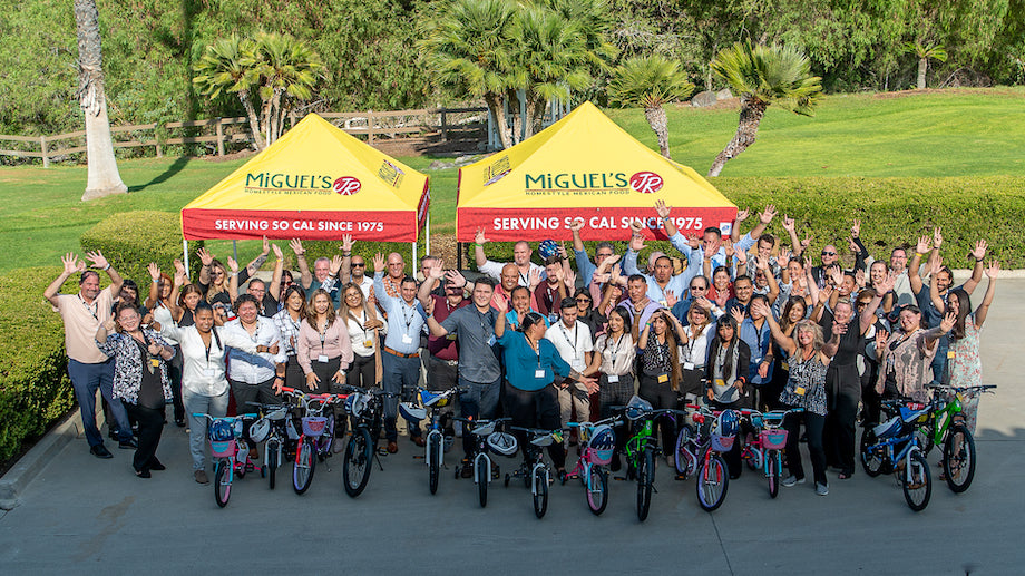 Miguel’s Builds and Donates New Bikes for Foster Children