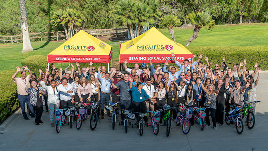 Miguel’s Builds and Donates New Bikes for Foster Children