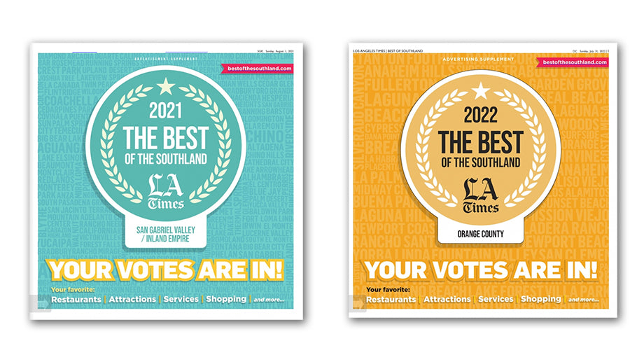 WooHoo! LA Times The Best of The Southland Double Whammy!