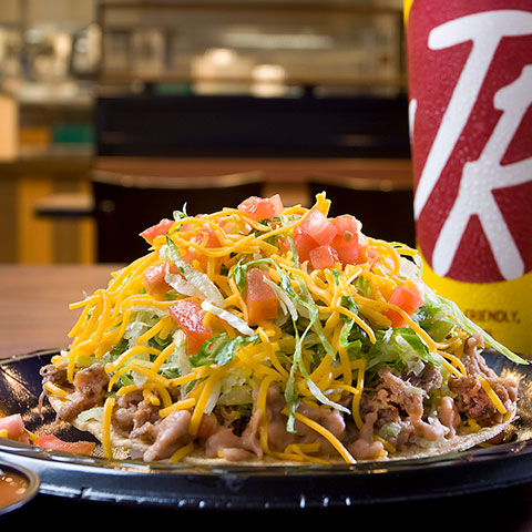 Shredded Beef Tostada